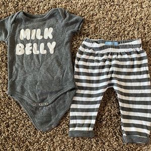 Super cute milk belly outfit